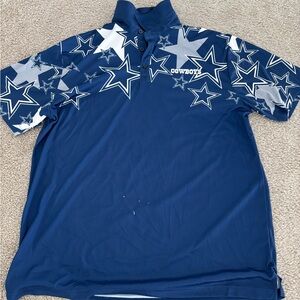 Loudmouth Dallas Cowboys Blue Polo Shirt